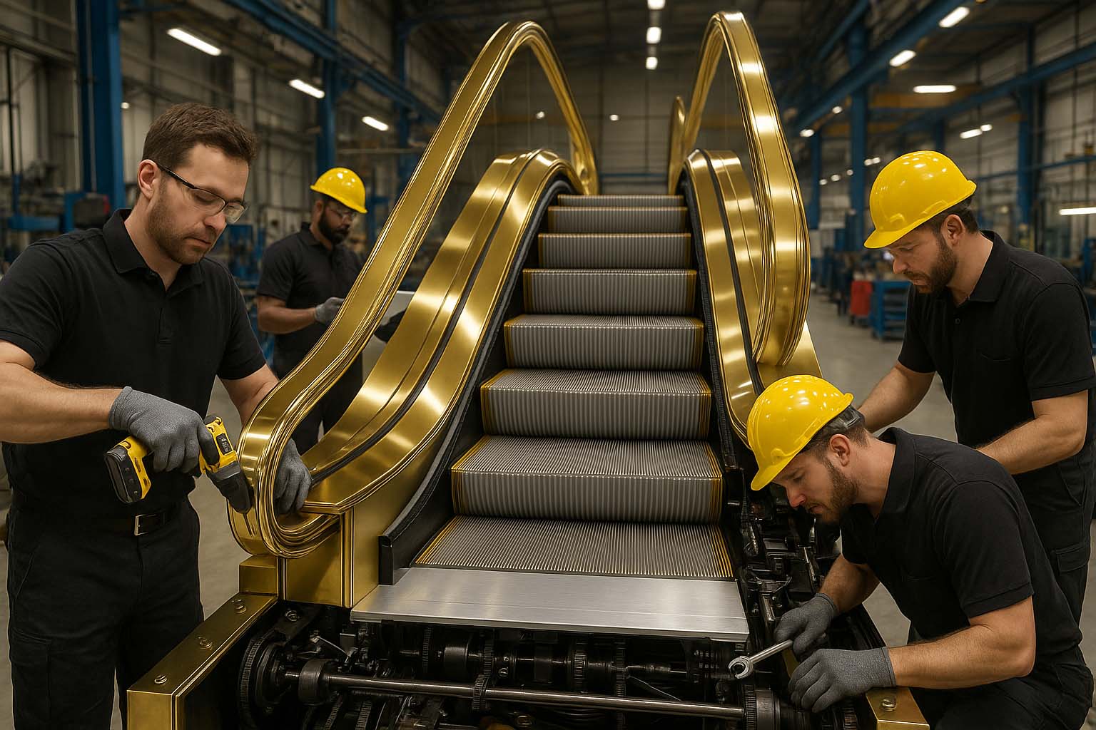 State-of-the-Art Escalator Manufacturing in Progress