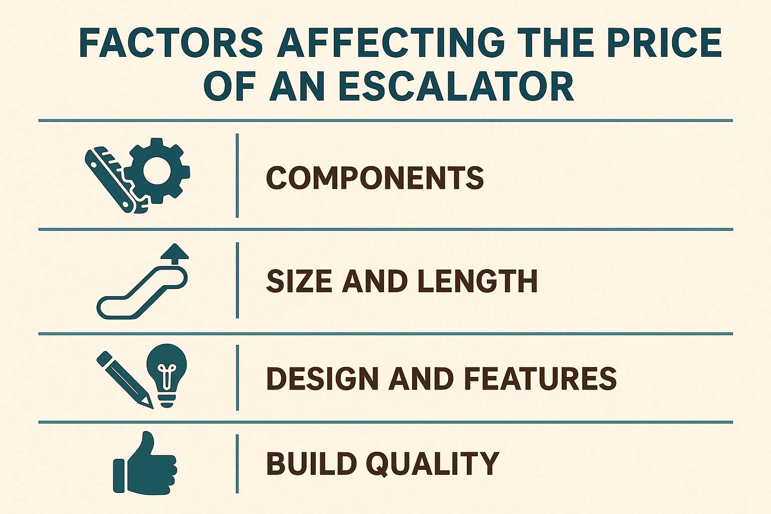 Factors Affecting Escalator Price