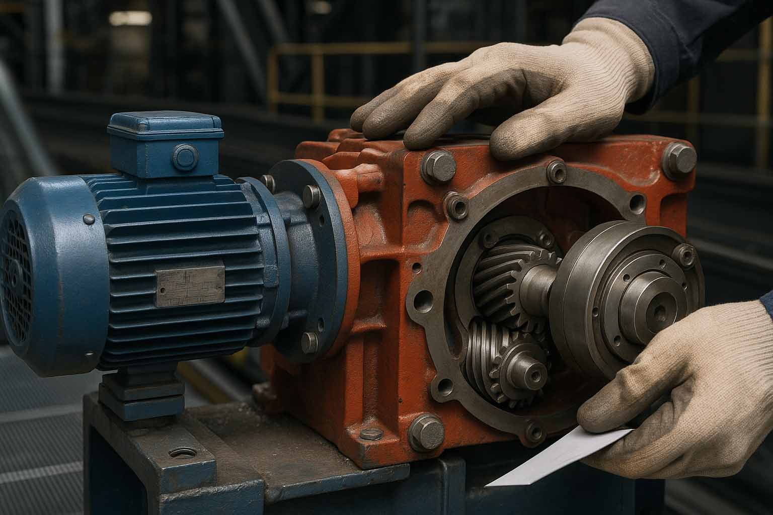 Escalator Motor and Gearbox Inspection