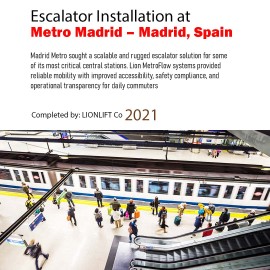 Escalator Installation at Metro Madrid – Madrid, Spain